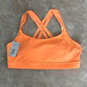 NWT Xersion Sports Bra Women's Size XL Artic Orange
